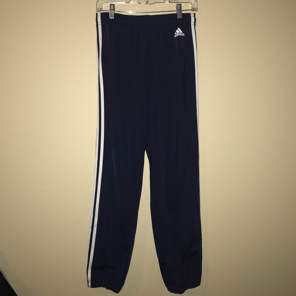 adidas Pants - Navy blue Adidas track pants, size small.